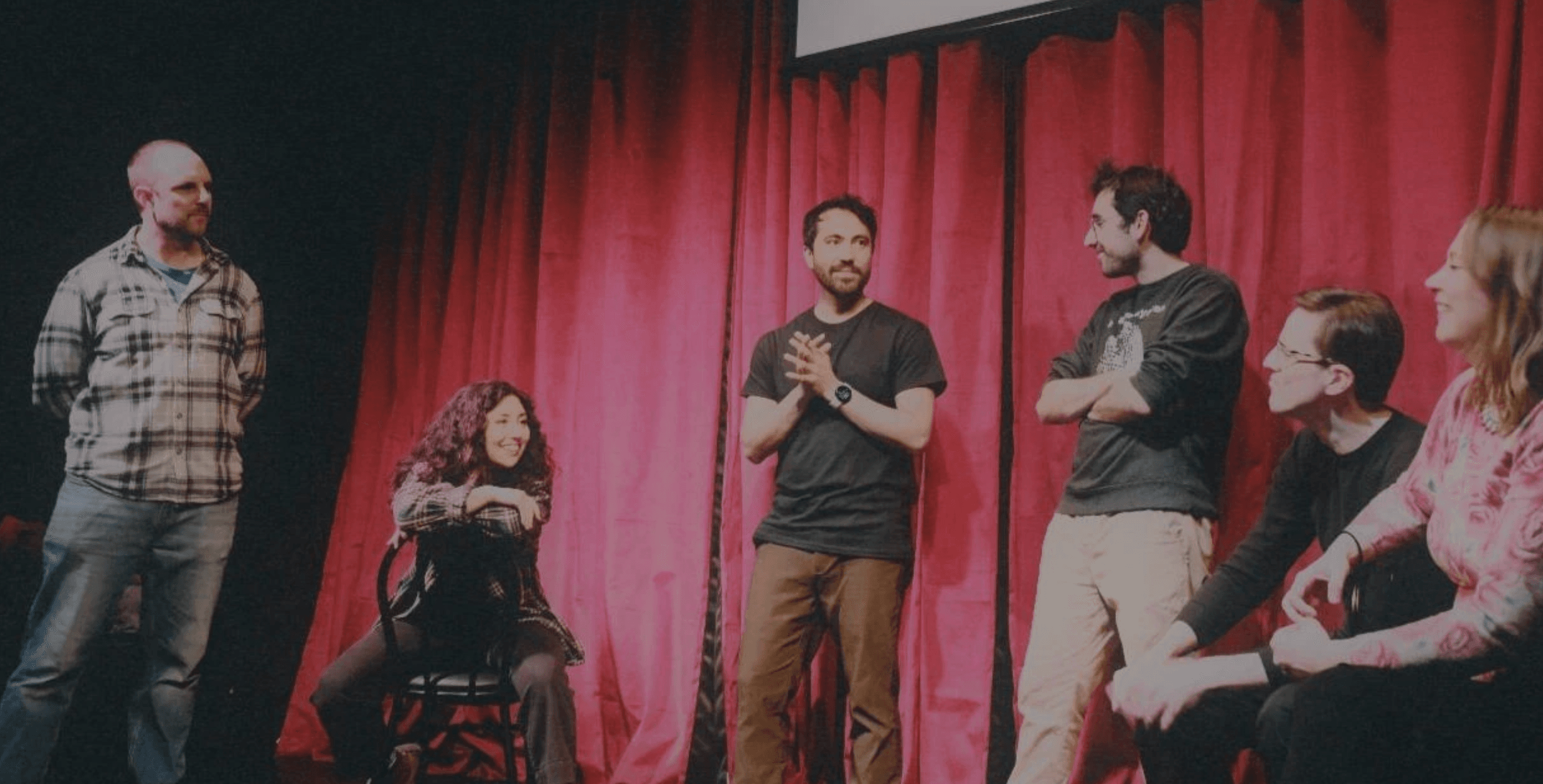 Bay Area improv performers on stage